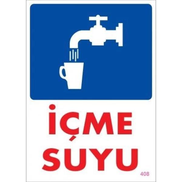 Pvc Levha "İçme Suyu" 25X35 Cm - Image 1