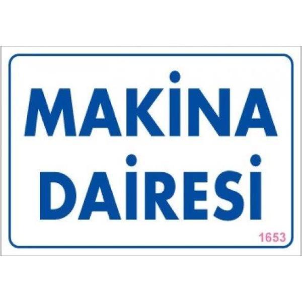 Pvc Levha "Makina  Dairesi" 17,5*25 cm - Image 1