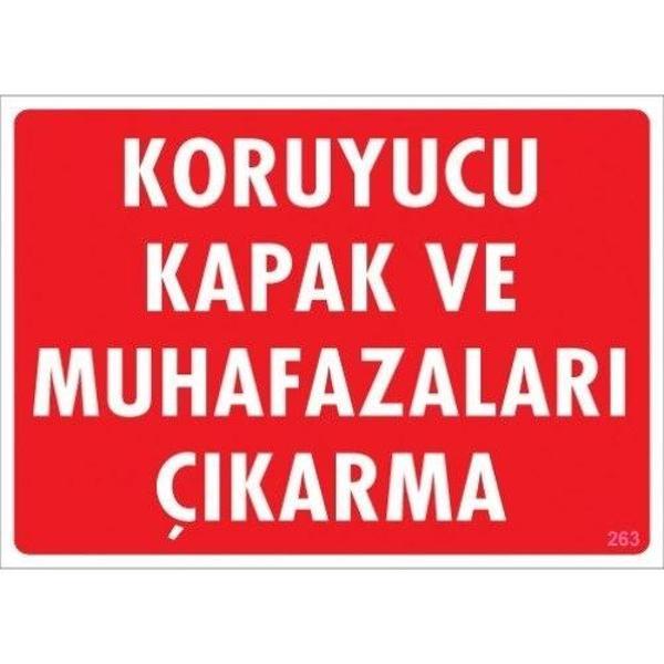 Pvc Levha "Koruyucu Kapak ve Muhafazaları Çıkarma" 25X35 Cm - Image 1