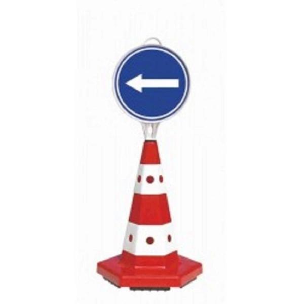 Trafik Konisi Sola Mecburi Yön Levhalı - Image 1