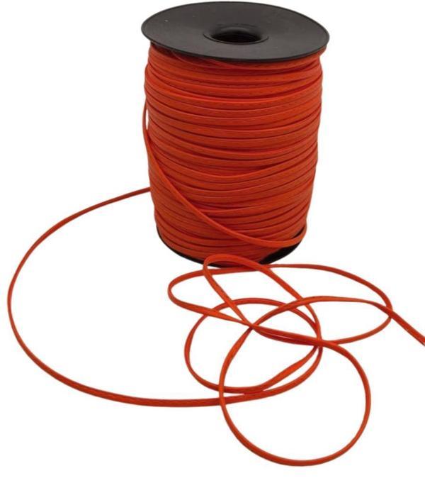 Angel Çanta Aksesuar 3 Mm Turuncu Renk Suni Deri İp 2 metre - Image 1
