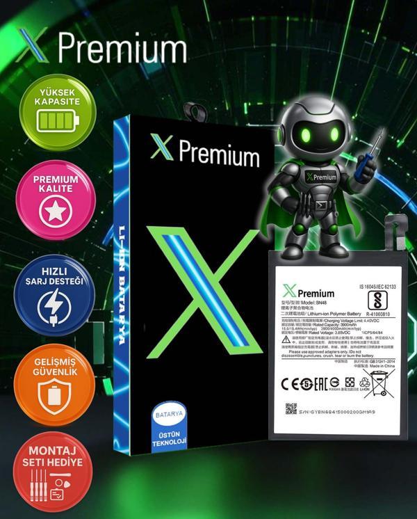 Xpremium Redmi Note 6 Pro (BN48) Batarya – 3900 mAh Süper Yüksek Kapasiteli Güçlendirilmiş Pil - Image 1