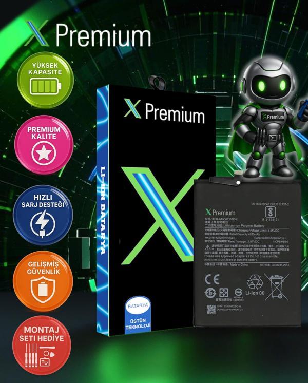 Xpremium Xiaomi Redmi Note 9 Pro BN52 Batarya Pil Süper Yüksek Kalite 5020 mAh - Image 1