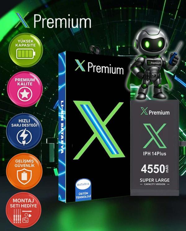 Xpremium iPhone 14 Pro Batarya Pil Süper Yüksek Kapasiteli Güçlendirilmiş 3400 mAh - Image 1