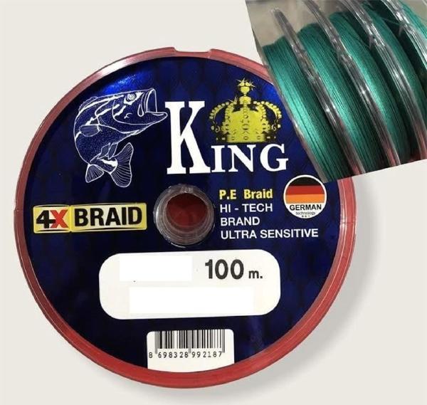King Braid Ultra Sensitive Alman İp Misina 4X Pe Örgü 0,40Mm - Image 1