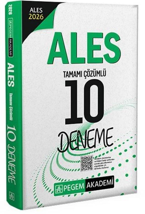 2026 ALES Tamamı Çözümlü 10 Deneme - Pegem Akademi Yayıncılık - Image 1