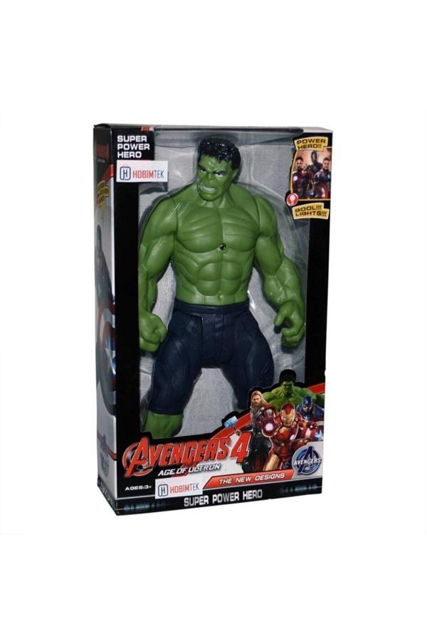 Şenver Toys Oyuncak Avengers Hulk, Yeşil Dev Işıklı 26 Cm (Büyük Boy) - Image 1