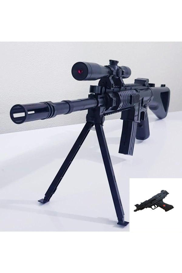 H.H.M Şenver Ticaret Oyuncak Lazerli Tüfek Ve Uzi Silah 5 Paket Boncuk - Image 1