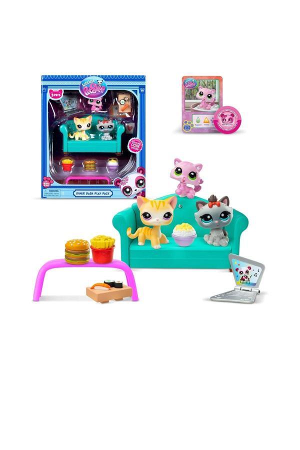 H.H.M Şenver Ticaret Littlest Pet Shop Lps Minişler Seri 3 Diner Dash Oyun Paketi Seti - Image 1