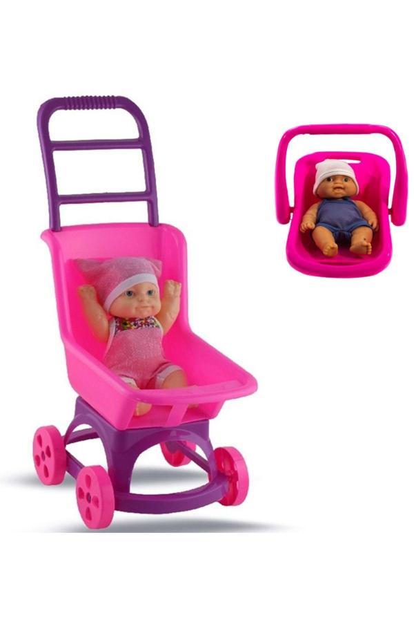 H.H.M Şenver Ticaret Pusetli Et Bebek Ve Anakucağı Bebeğim Set - Image 1