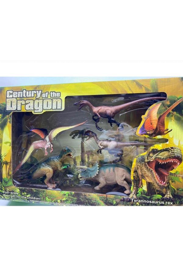 H.H.M Şenver Ticaret Oyuncak Kutulu Dinazor Set 5Li Dinazor Trex Set - Image 1