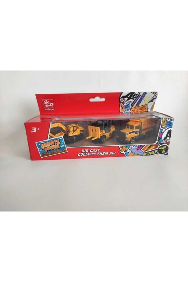 Şenver Toys Metal 3'Lü Mini Iş Makinaları - Image 1