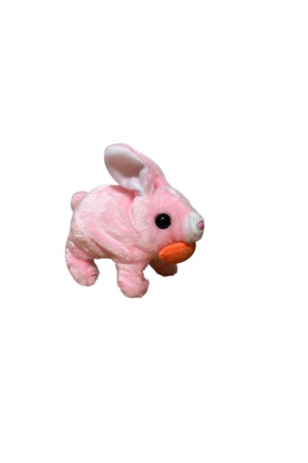 H.H.M Şenver Ticaret Pilli Zıplayan Ve Kulakları Hareket Pembe Tavşan - Image 1