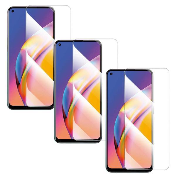 Oppo Reno 5 Lite Uyumlu 9H Temperli Kırılmaz Ekran Koruyucu Cam(3 Adet) - Image 1