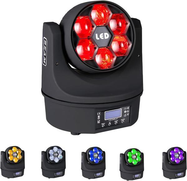 DJ PRO BEE EYES 6X15 WATT RGB 4IN1 MOVİNG HEAD ROBOT IŞIK - Image 1