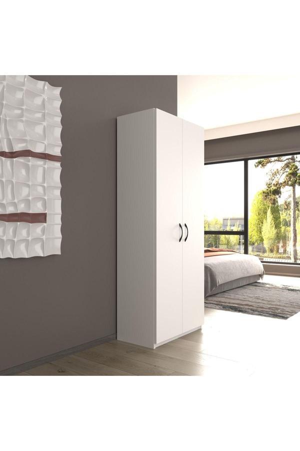 2 Kapaklı 5 Katlı Çok Amaçlı / Elbise Dolabı / Saklama Dolabı - Image 1