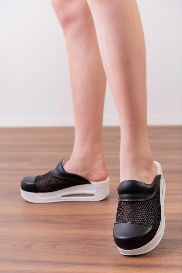 Blum Sabo Terlik Fileli Özel Tasarım Halluks Valgus(Kemik Çıkıntısı) Kadın Sabo Airmax Tam Ortopedik Anatomik Terlik - Image 1