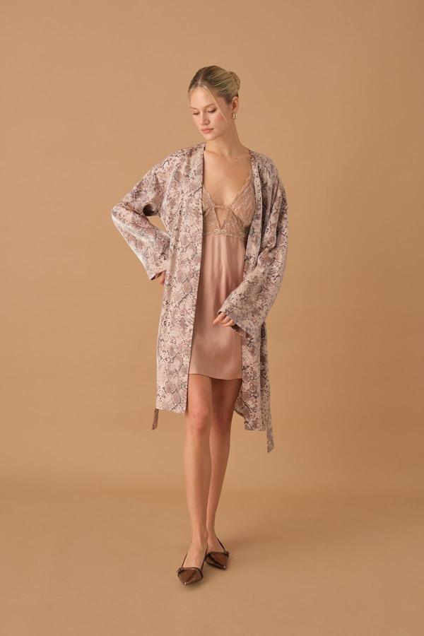 Pierre Cardin İpek Saten Altılı Gelin Çeyiz Takımı - Lx.25262 Neutral - Image 1