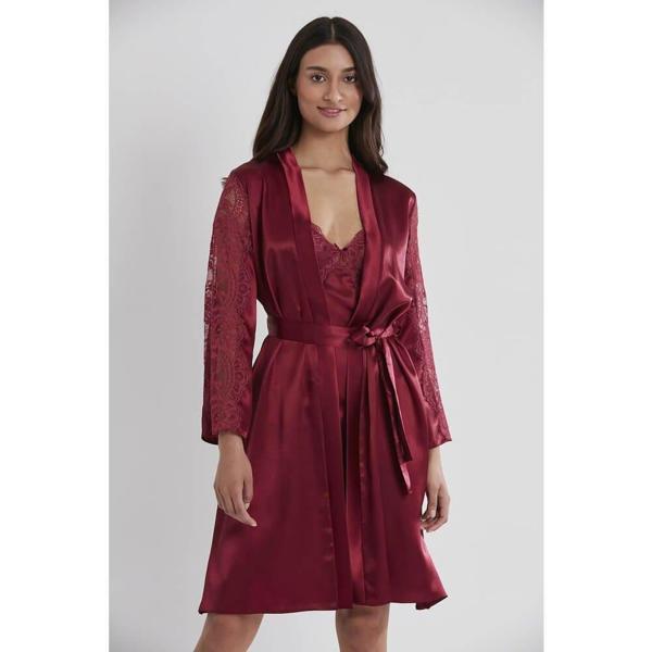 Pierre Cardin Bordo Sütyen Kaplı Sabahlık Gecelik 4025 - Image 1