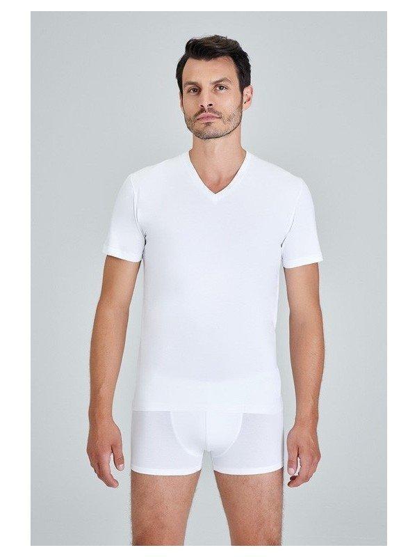 Kom Antonio V Yaka Pamuklu Erkek Tshirt - Image 1