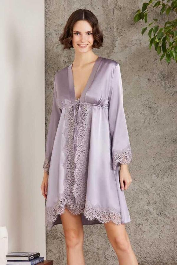 Pierre Cardin Kadın 4'lü Royal Saten Takım Gelin Çeyiz Seti 7045 - Image 1