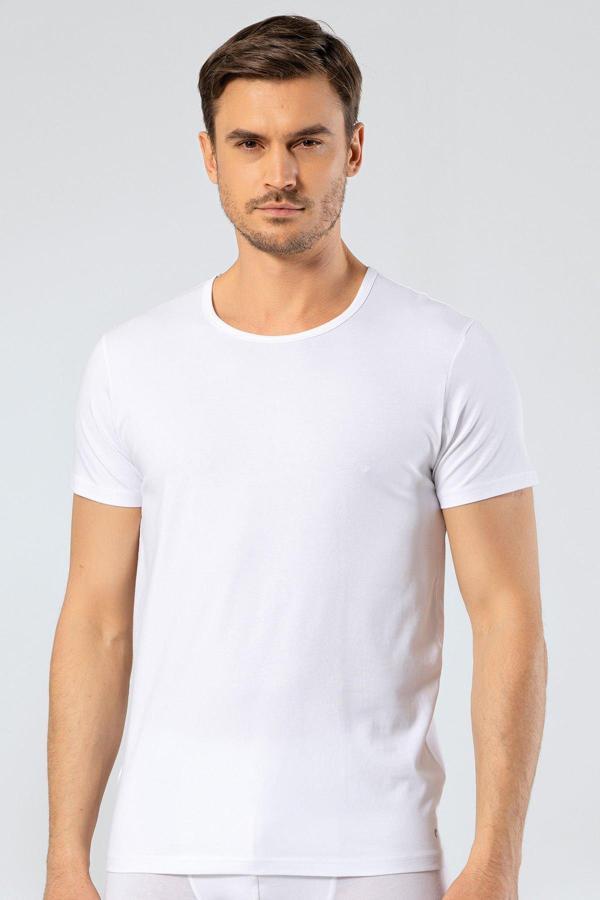 Cacharel - Bisiklet Yaka T-shirt 1305/Beyaz - Image 1