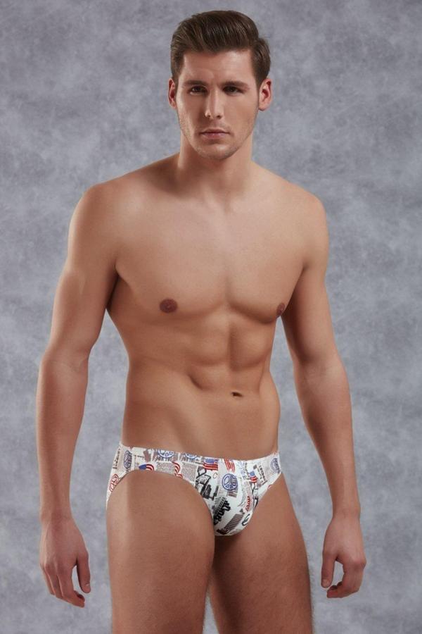 Doreanse Erkek Modal Çok Renkli Baskılı Külot Slip 1399 - Image 1