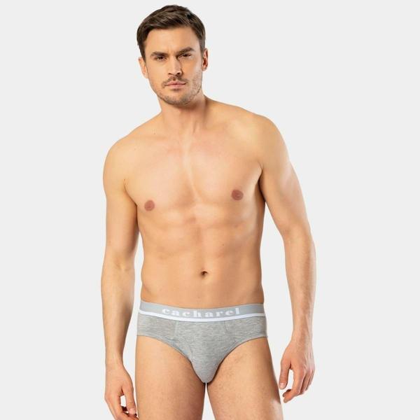 Cacharel Erkek Likralı Bantlı Slip 1311/Gri - Image 1