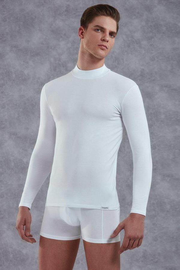 Doreanse Erkek Modal Boğazlı Yaka Uzun Kol T Shirt 2930 - Image 1