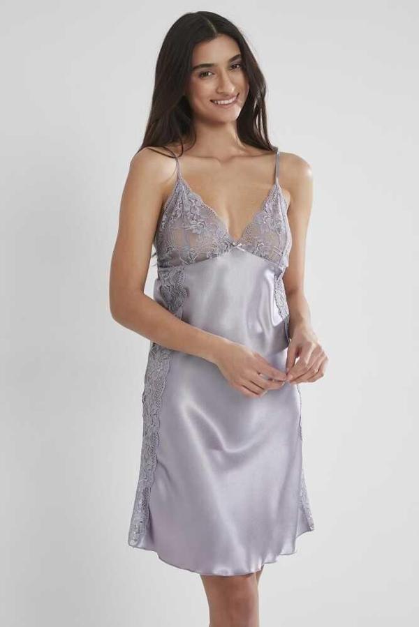 Pierre Cardin Saten Güpürlü Gecelik 624 Royal - Image 1