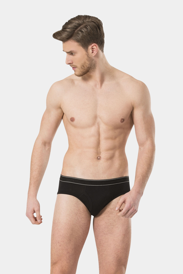 Türen Erkek Likralı Slip 166/Siyah - Image 1