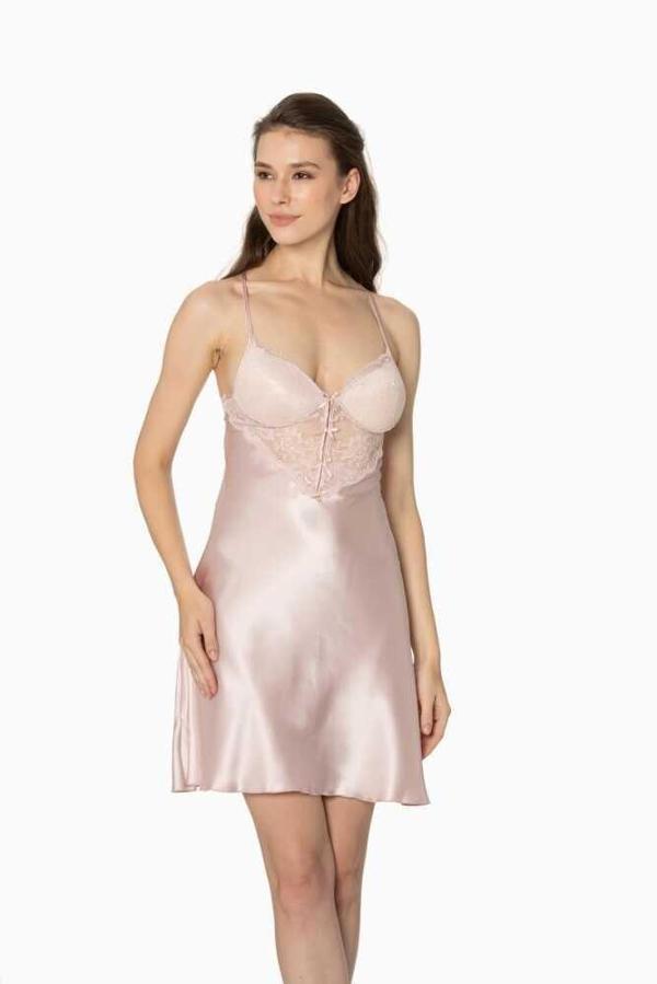 Pierre Cardin Pudra Sütyen Kaplı Gecelik 680 - Image 1