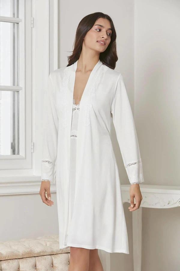 Pierre Cardin 6'lı Modal Gecelik Sabahlık Çeyiz Seti 5965 - Image 1