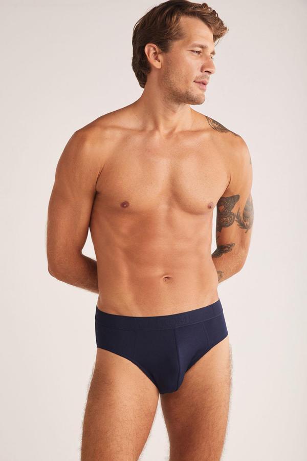 Kom Cesar Modal Erkek 2li Slip Lacivert - Image 1
