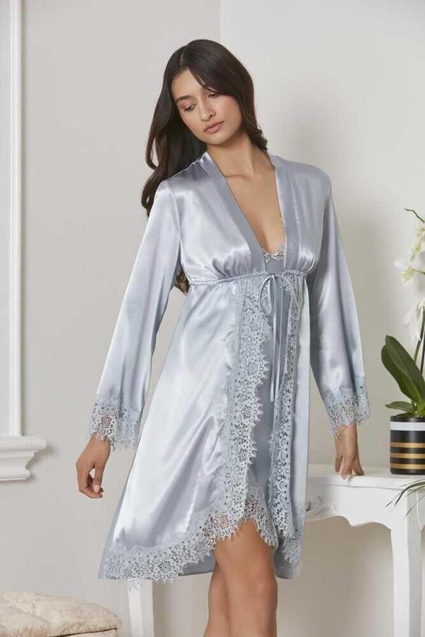 Pierre Cardin Kadın 4'lü Mist Saten Takım Gelin Çeyiz Seti 7045 - Image 1