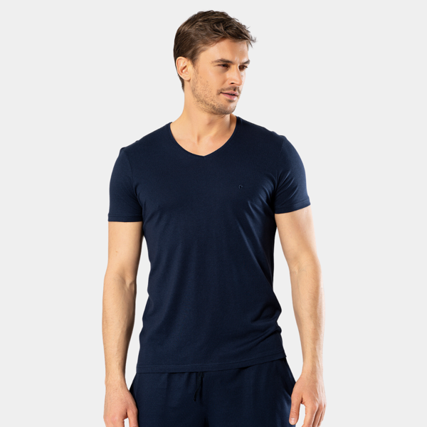 Cacharel Erkek T-Shirt (Slim Fit) 2170/Lacivert - Image 1