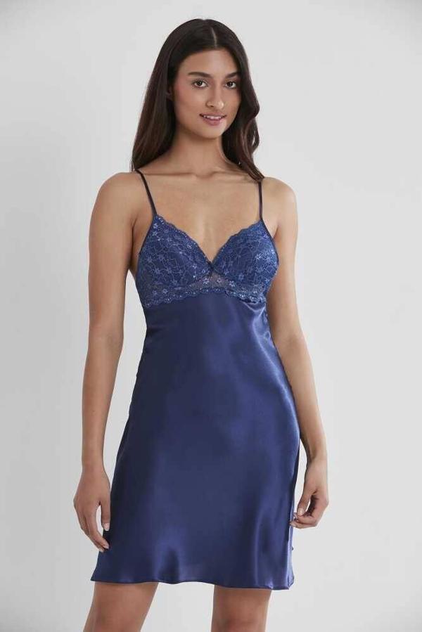 Pierre Cardin Saten Güpürlü Kaplı Gecelik 600 Laci - Image 1