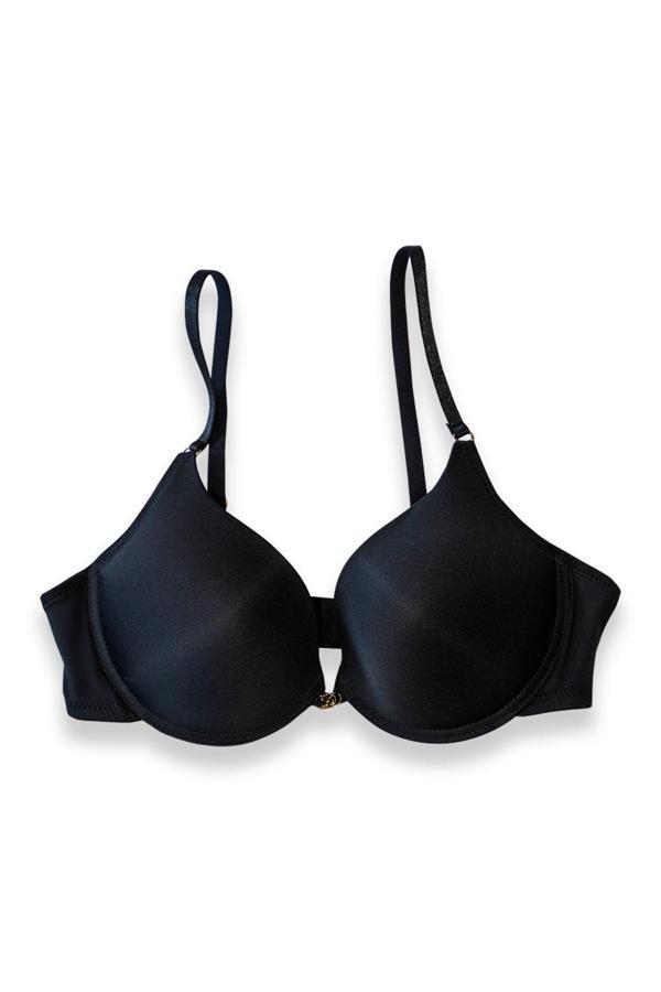 Kom Simple Push Up Sütyen Siyah - Image 1