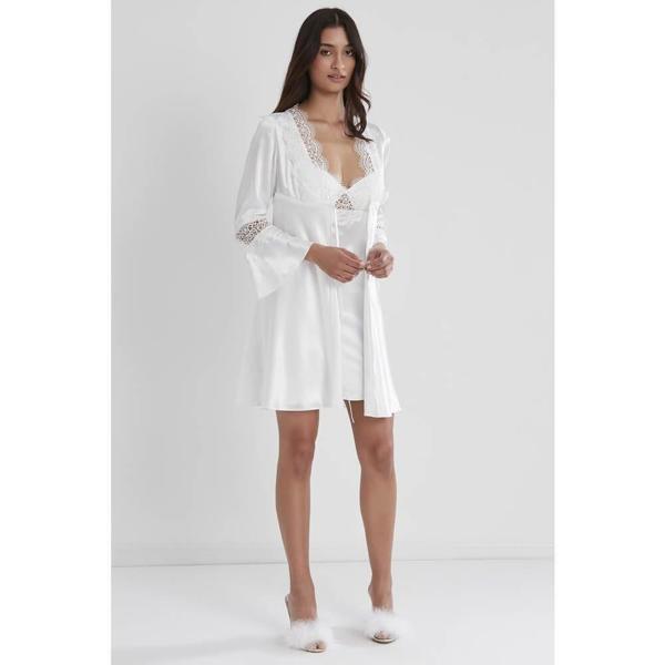 Pierre Cardin 6'lı Kaplı Gecelik Sabahlık Set 6325 Ekru Renk - Image 1