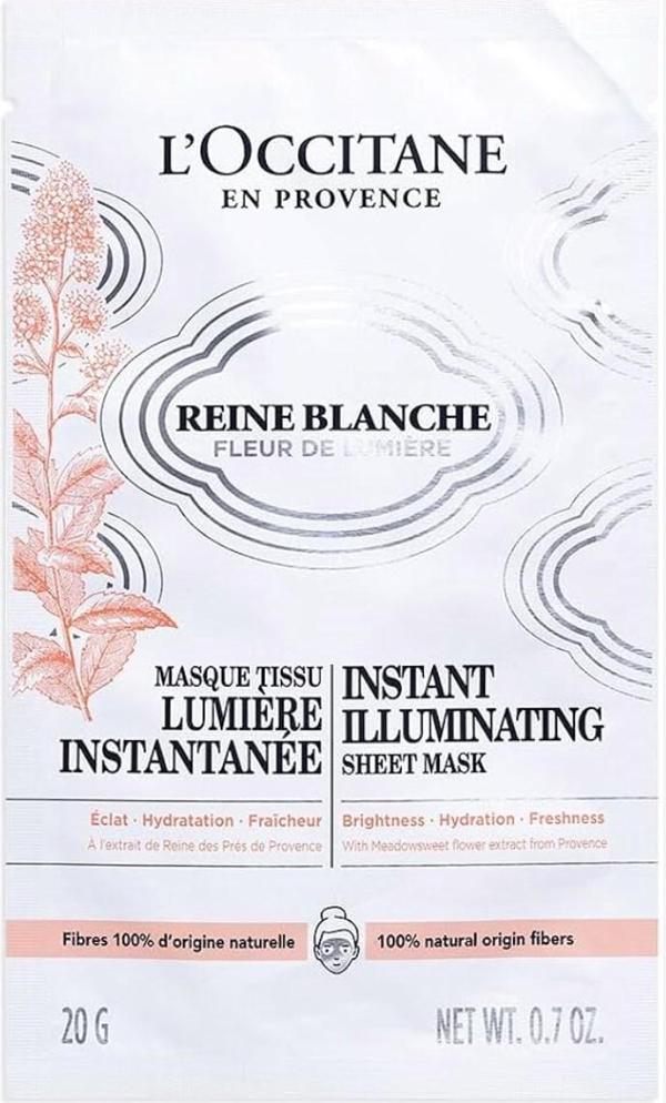 L'occitane Reine Blanche Aydınlatıcı Kağıt Maske 20g - Image 1