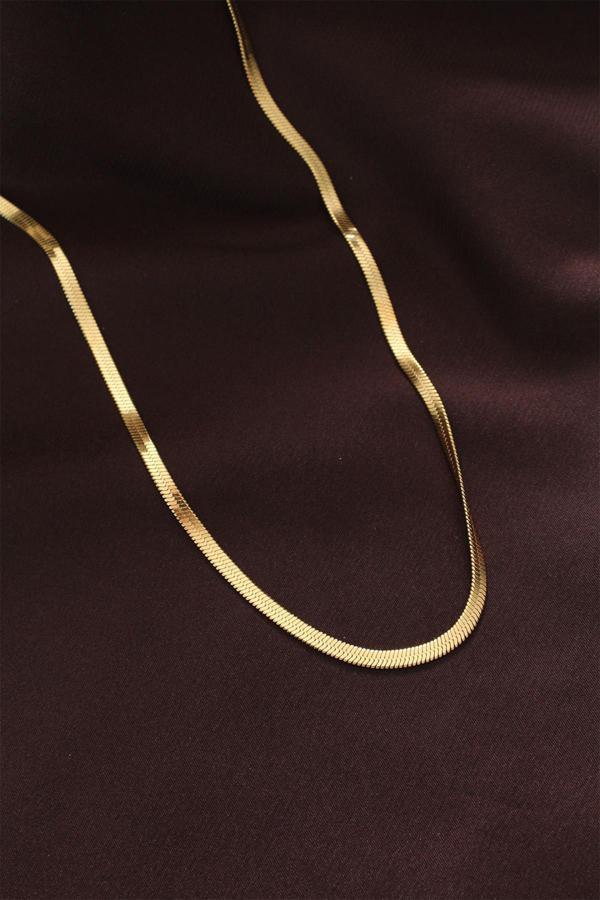 Celira 316L Çelik Altın Renk 60 cm İtalyan Zincir Kolye NS4879 - Image 1