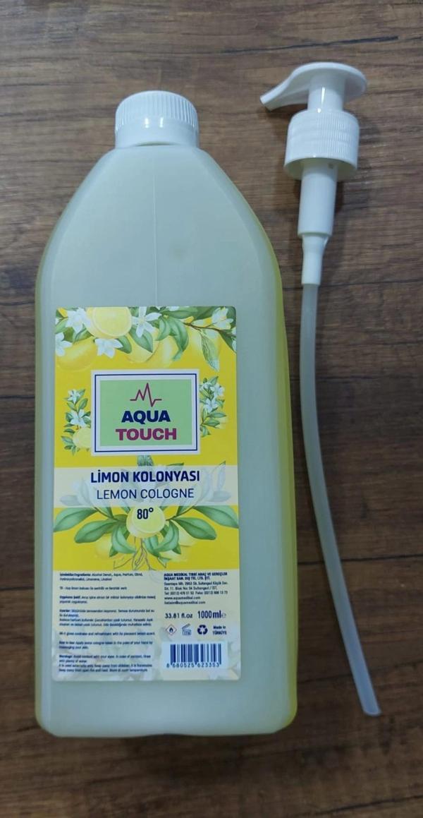 Aqua Limon Kolonyası 80 Derece 1 Lt - Image 1