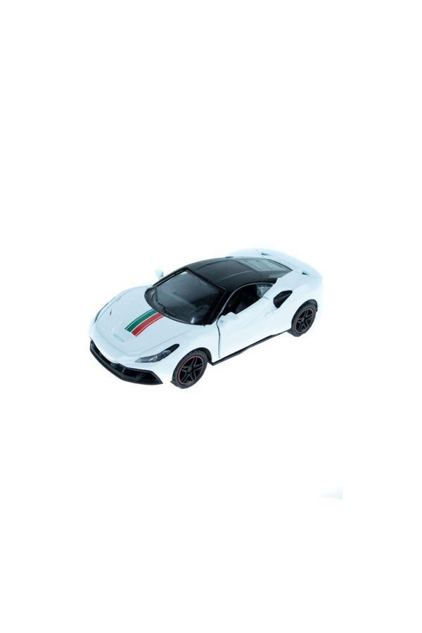 Erzi Oyuncak Metal Çek Bırak Süper Sport Araba Beyaz 11 Cm - Image 1