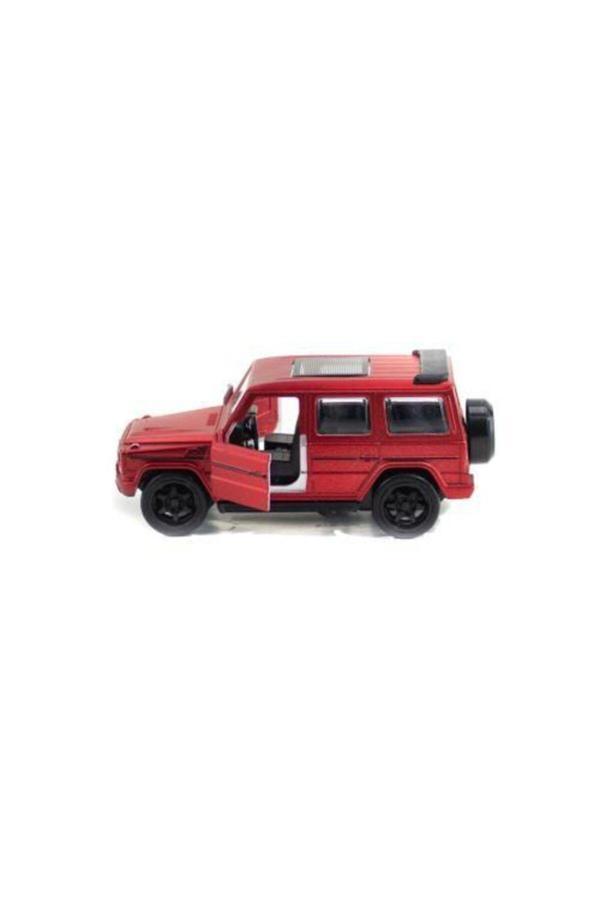 Erzi Metal Mercedes G63 Çek Bırak Model Araba Kırmızı Işıklı 12 Cm - Image 1