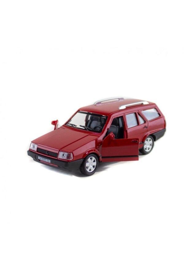 Erzi Metal Kartal Kırmızı Çek Bırak Oyuncak Araba 13 Cm - Image 1