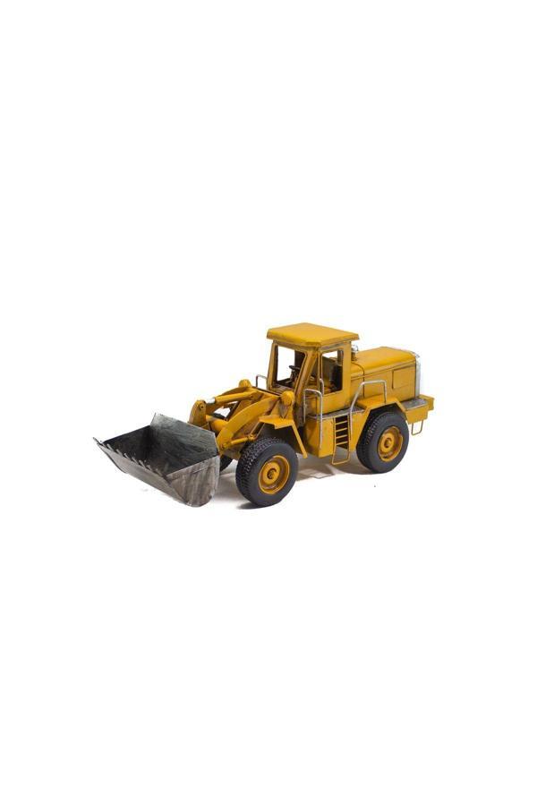 Erzi Dekoratif Metal Kepçeli Buldozer Iş Makinesi C0793 - Image 1