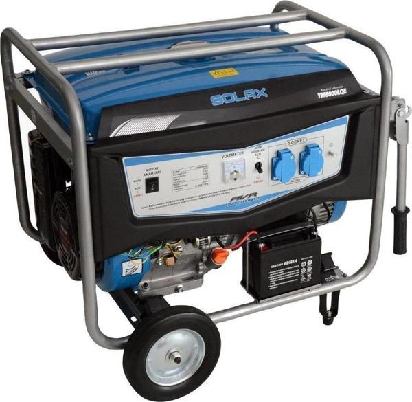 Solax YM8000LQE Monofaze Benzinli Marşlı Jenerator - Image 1
