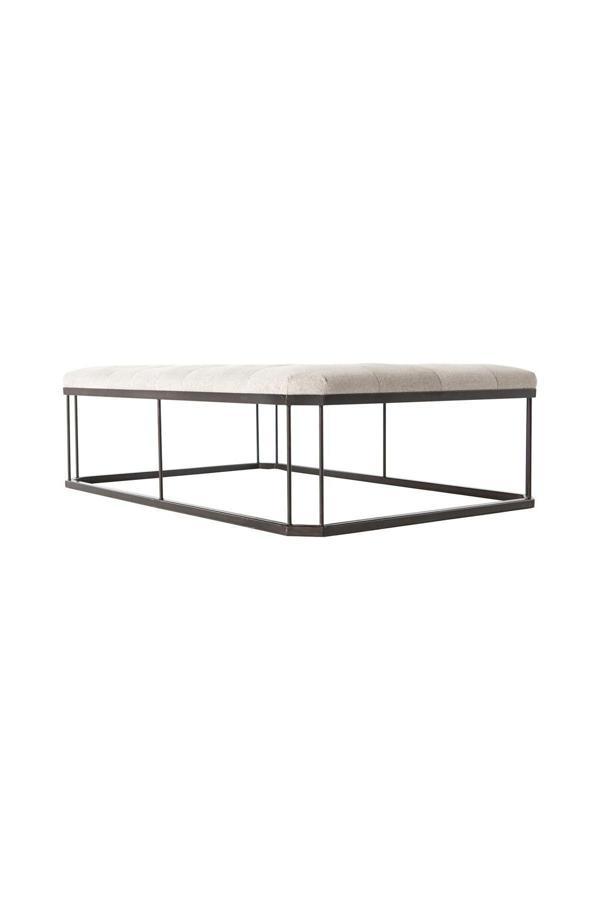 Hitit Dekorasyon Cope Siyah Metal Bench - Image 1