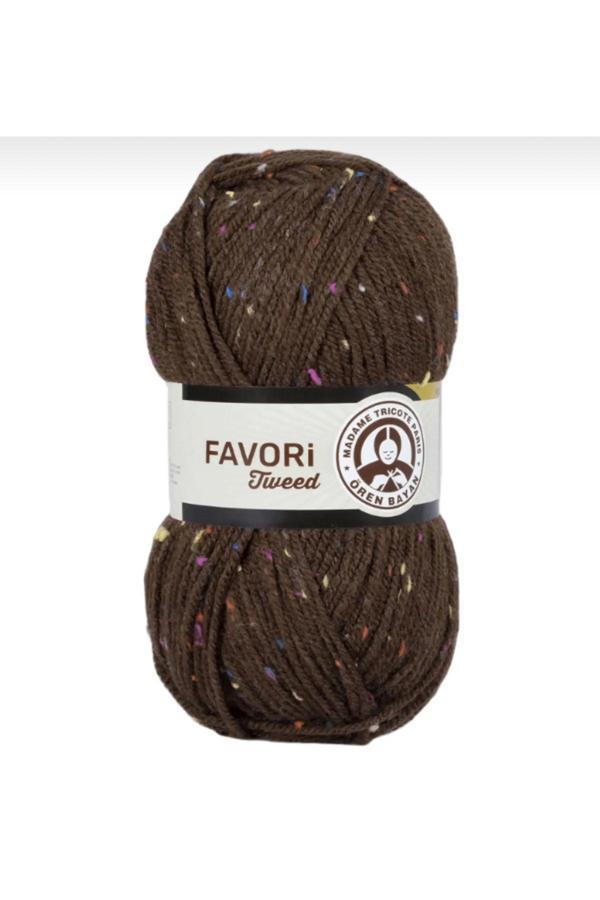 My Balli Store Ören Favori Tweed Kahverengi El Örgü Ipi - 083A - Image 1