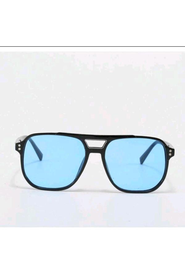 My Balli Store Kare Çerçeve Vintage Moda Kadınlar Için Güneş Gözlüğü (Mavi ) - Image 1